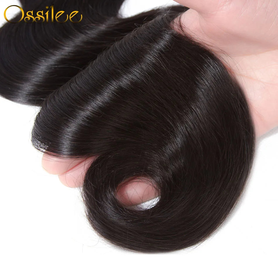 Ossilee Body Wave Bundles Malaysian Hair Bundles Human Hair Bundles 1/3/4pcs/lot Human Hair Weave Bundles NonRemy Hair Extention