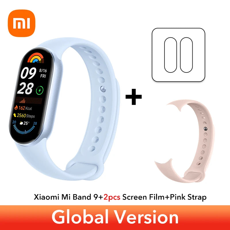 Global Version Xiaomi Smart Band 9 Bracelets 1.62''AMOLED Display BloodOxygen Heart Rate Monitoring 150+ Sport Modes Smart band