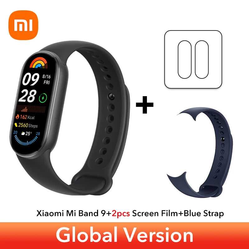 Global Version Xiaomi Smart Band 9 Bracelets 1.62''AMOLED Display BloodOxygen Heart Rate Monitoring 150+ Sport Modes Smart band