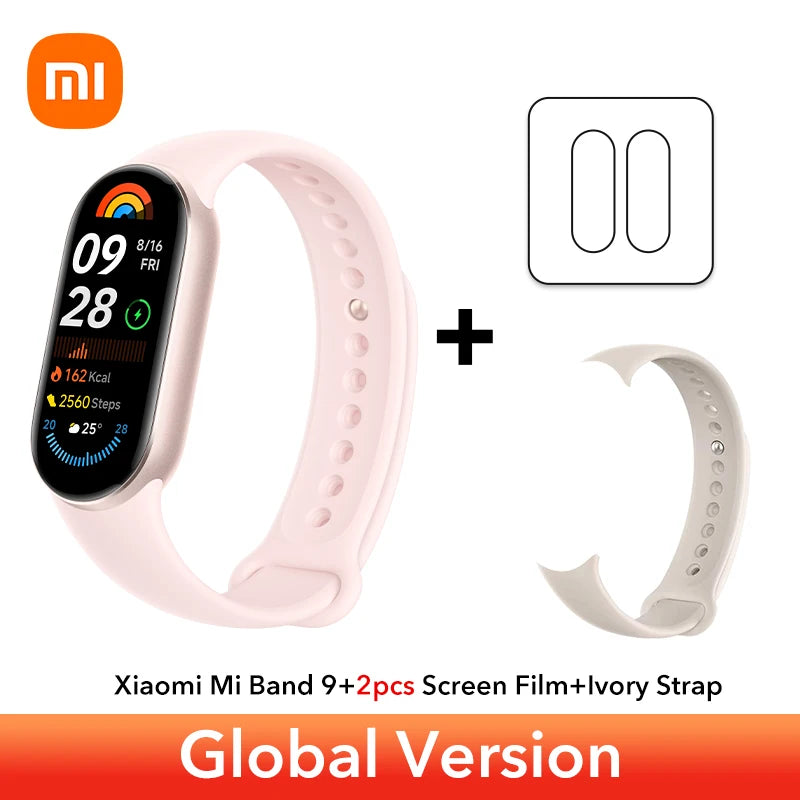 Global Version Xiaomi Smart Band 9 Bracelets 1.62''AMOLED Display BloodOxygen Heart Rate Monitoring 150+ Sport Modes Smart band