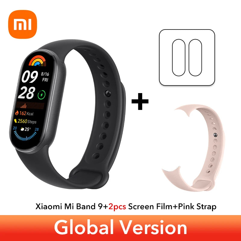 Global Version Xiaomi Smart Band 9 Bracelets 1.62''AMOLED Display BloodOxygen Heart Rate Monitoring 150+ Sport Modes Smart band