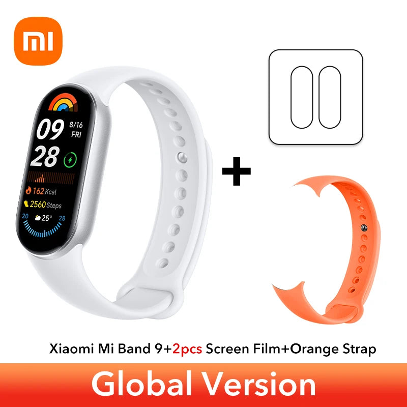 Global Version Xiaomi Smart Band 9 Bracelets 1.62''AMOLED Display BloodOxygen Heart Rate Monitoring 150+ Sport Modes Smart band