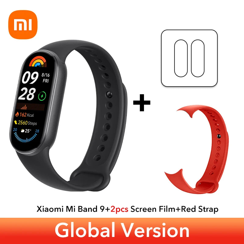 Global Version Xiaomi Smart Band 9 Bracelets 1.62''AMOLED Display BloodOxygen Heart Rate Monitoring 150+ Sport Modes Smart band