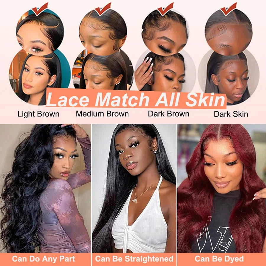 13x6 HD Lace Frontal Wig Human Hair Pre Plucked 100% Human Hair Wigs 30 inch Lace Front Wig Human Hair