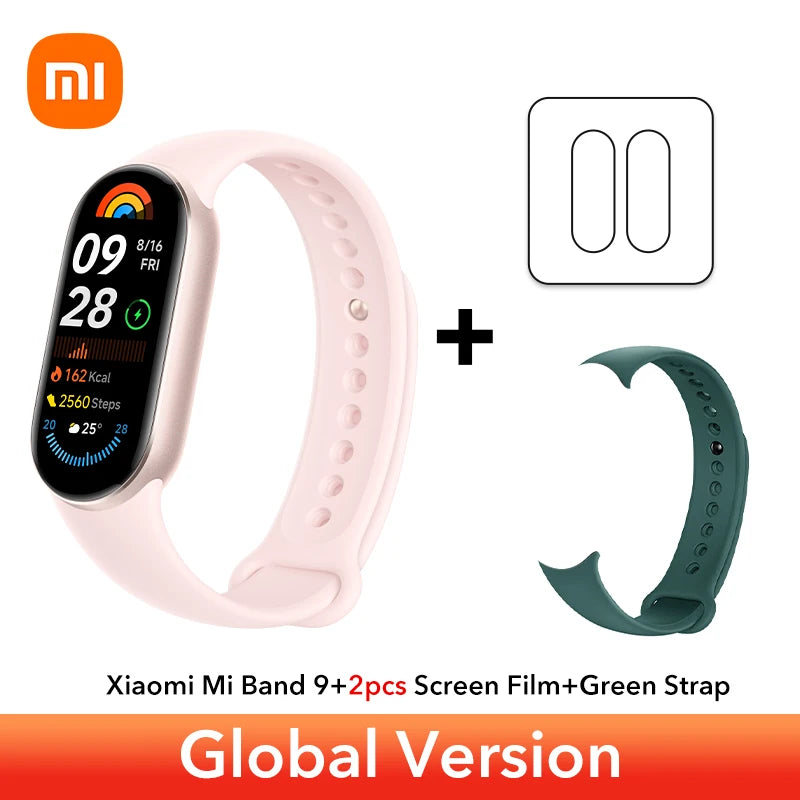 Global Version Xiaomi Smart Band 9 Bracelets 1.62''AMOLED Display BloodOxygen Heart Rate Monitoring 150+ Sport Modes Smart band