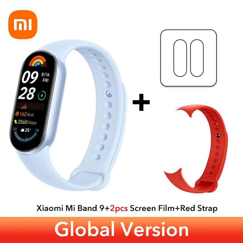 Global Version Xiaomi Smart Band 9 Bracelets 1.62''AMOLED Display BloodOxygen Heart Rate Monitoring 150+ Sport Modes Smart band