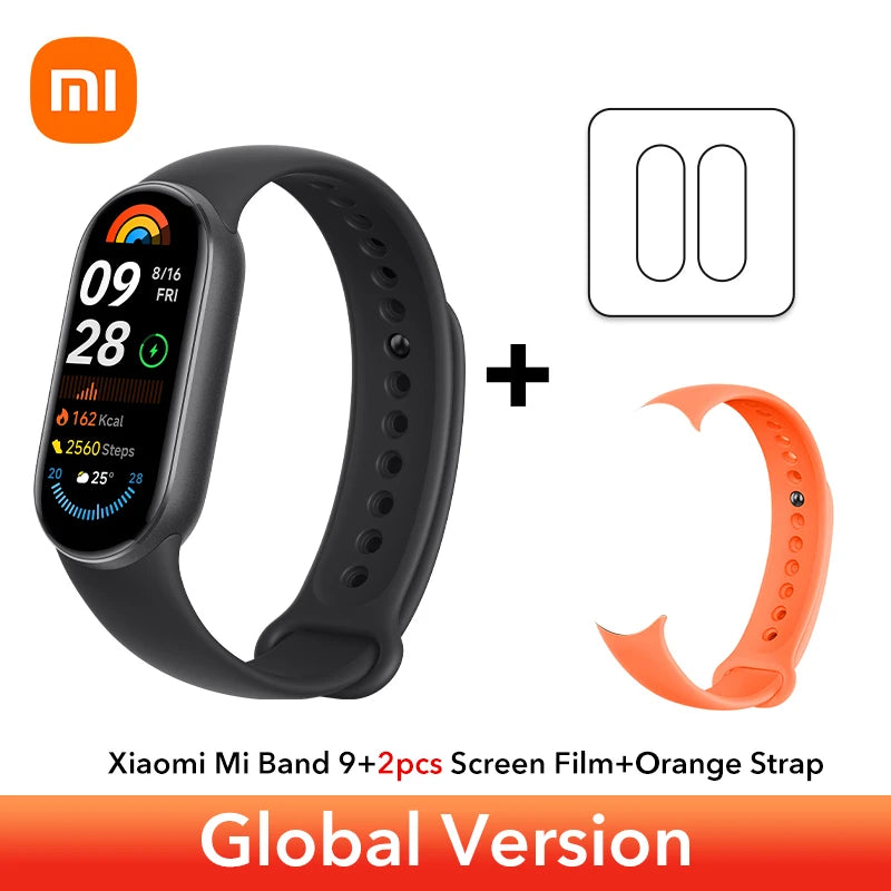 Global Version Xiaomi Smart Band 9 Bracelets 1.62''AMOLED Display BloodOxygen Heart Rate Monitoring 150+ Sport Modes Smart band