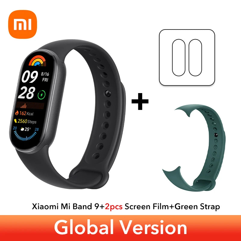 Global Version Xiaomi Smart Band 9 Bracelets 1.62''AMOLED Display BloodOxygen Heart Rate Monitoring 150+ Sport Modes Smart band