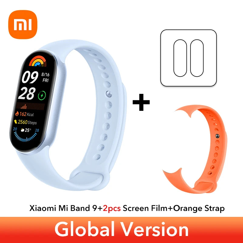 Global Version Xiaomi Smart Band 9 Bracelets 1.62''AMOLED Display BloodOxygen Heart Rate Monitoring 150+ Sport Modes Smart band