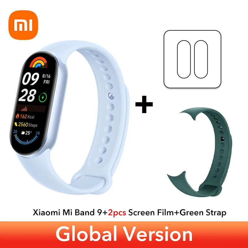 Global Version Xiaomi Smart Band 9 Bracelets 1.62''AMOLED Display BloodOxygen Heart Rate Monitoring 150+ Sport Modes Smart band