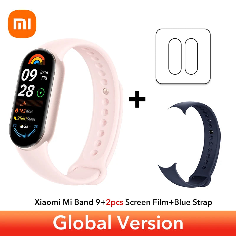 Global Version Xiaomi Smart Band 9 Bracelets 1.62''AMOLED Display BloodOxygen Heart Rate Monitoring 150+ Sport Modes Smart band