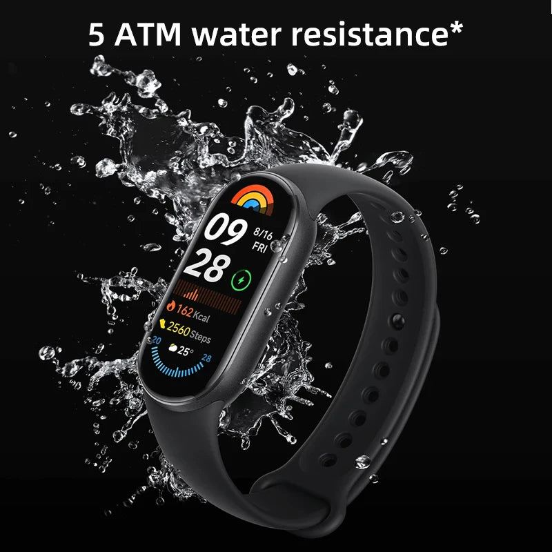 Global Version Xiaomi Smart Band 9 Bracelets 1.62''AMOLED Display BloodOxygen Heart Rate Monitoring 150+ Sport Modes Smart band