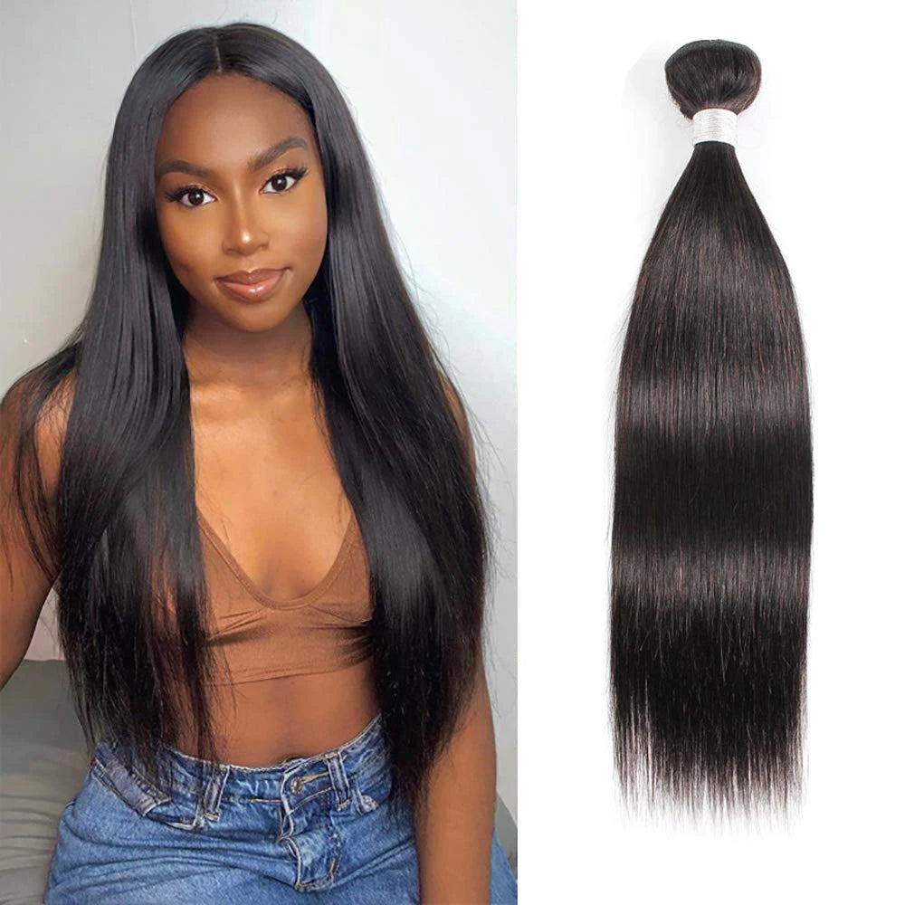 Straight Human Hair Bundle 95g/PC Indian Remy Hair Extention For Women Natural Black Brown Ombre Blonde Color Free Shipping