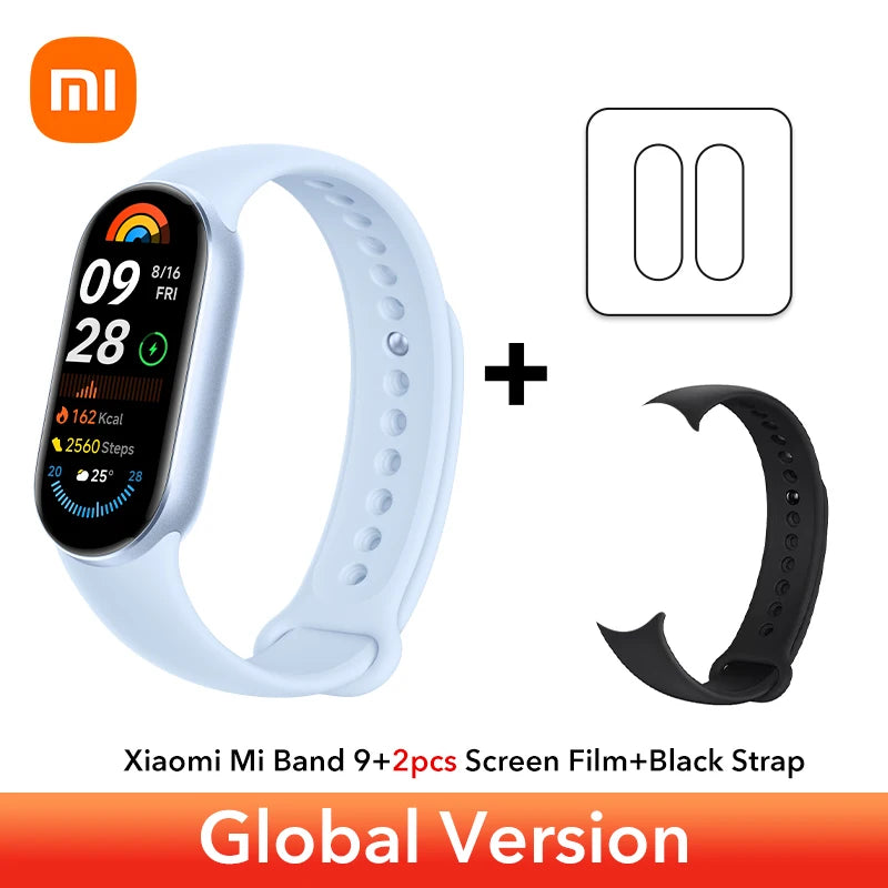 Global Version Xiaomi Smart Band 9 Bracelets 1.62''AMOLED Display BloodOxygen Heart Rate Monitoring 150+ Sport Modes Smart band