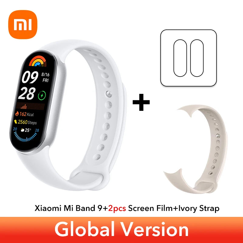 Global Version Xiaomi Smart Band 9 Bracelets 1.62''AMOLED Display BloodOxygen Heart Rate Monitoring 150+ Sport Modes Smart band